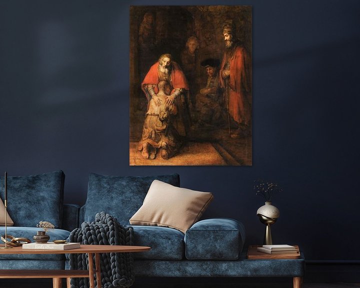 Rückkehr des verlorenen Sohnes, Rembrandt van Rijn Poster & Leinwand Art Heroes
